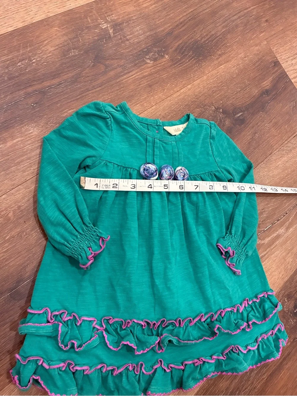 Matilda Jane Under The Leaves Dress Green Make Believe Holiday Christmas 6-12m